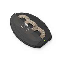 3 Coils foldable Qi wireless charger Fast wireless charging stand for mobile phone