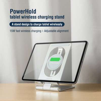 2020 laptop desk tablet stand for iPad iPhone wireless charging holder 15W wireless charger fast charging stand