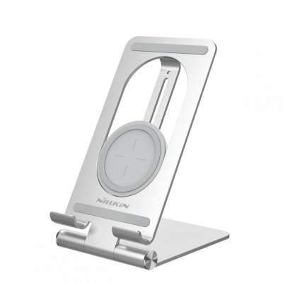 Nillkin tablet mount holder with 15W Qi fast wireless charger angle adjust tablet stand aluminium laptop stand