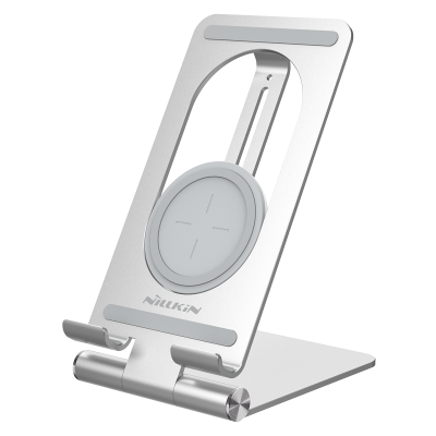 Folding metal tablets stand fast wireless charging stand