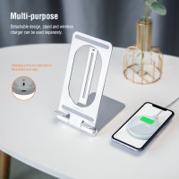 Nillkin tablet stand computer desk Desktop Foldable 15W fast wireless charging aluminum laptop stand for phone